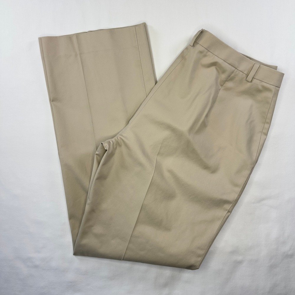 346 Brooks Brothers Pants Women's 12 Advantage Tan Dress Khaki Trousers Chino